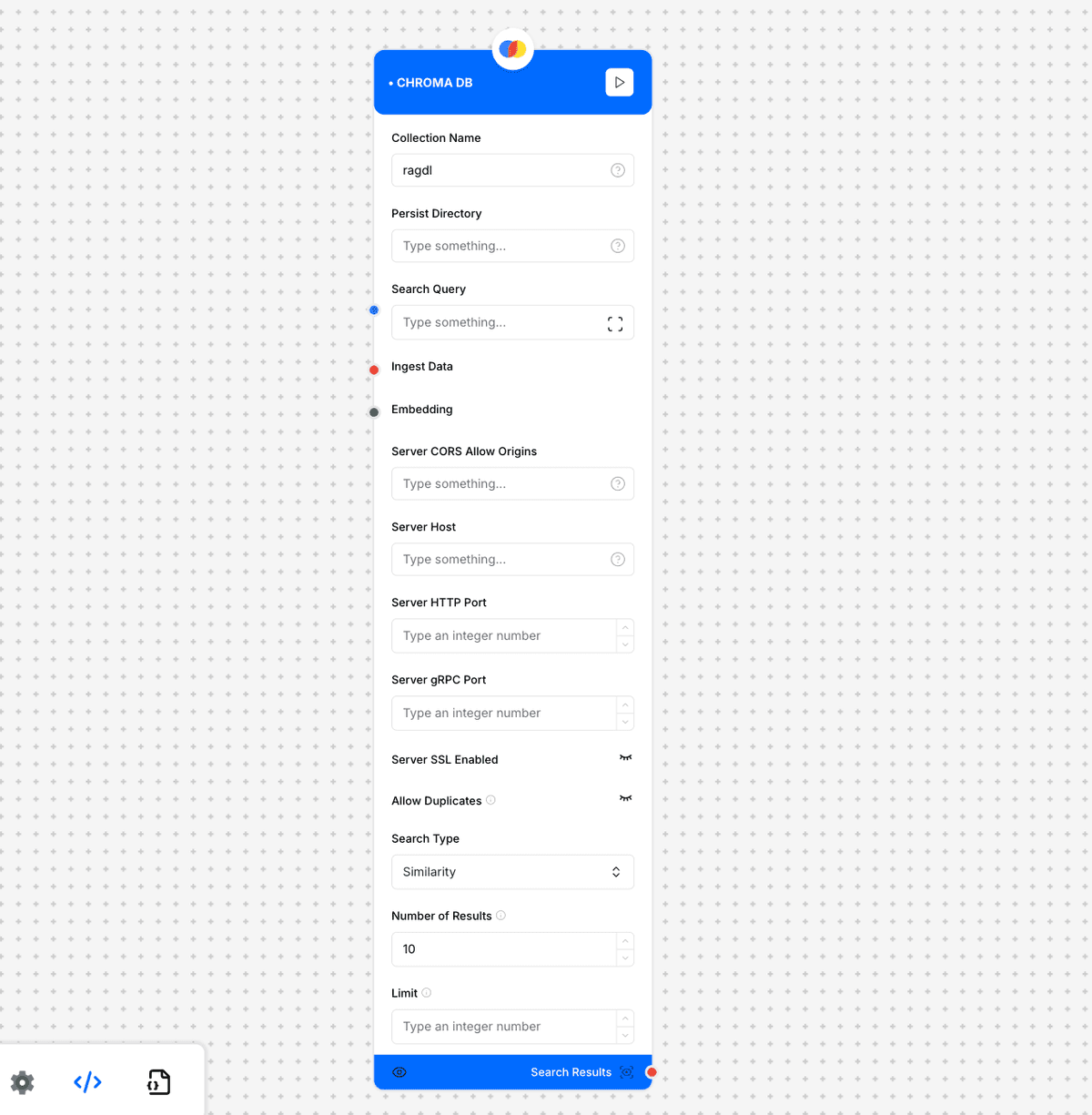 Chroma DB Configuration Interface