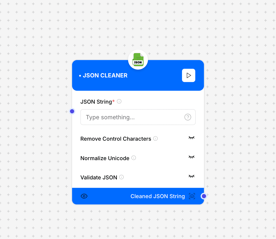JSON Cleaner Component