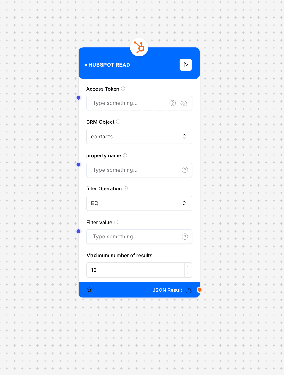 HubSpot Read Connector Interface